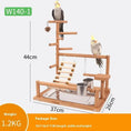 Cargar la imagen en la vista de la galería, Sichuan Pepper Parrot Climbing Training Platform Natural Solid Wood Frame Set With Size 37 26 45 by Sell My Stuff
