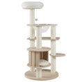 Bild in Galerie-Betrachter laden, DirectDeals 52-Inch wooden cat tree with washable plush cushions and multi-level platforms
