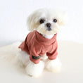 Load image into Gallery viewer, SOCKPET small dog spring solid color two-legged sweater in rust orange
