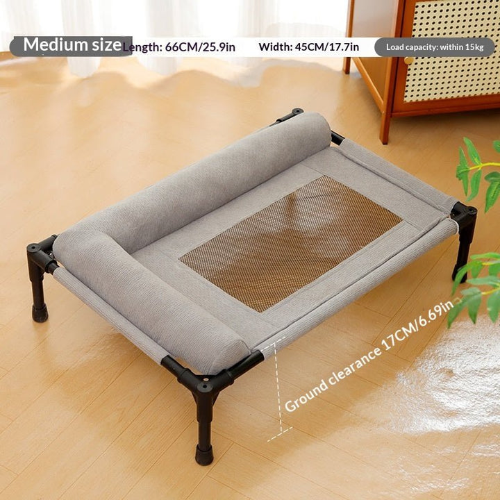 Medium gray raised cot size and load-guidance image