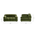 Bild in Galerie-Betrachter laden, Marcel Upholstered Modern Small to Medium Pet Bed For Dogs and Cats Olive Green Velvet by HouseOfZazla

