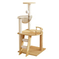 Charger l'image dans la visionneuse de la galerie, 41.3 Inch Cat Tree with Hammock featuring a sleek design, multiple levels, and cozy hammock for cats.
