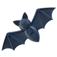 Bild in Galerie-Betrachter laden, SodaPup Vampire Bat nylon dog chew toy in navy for aggressive chewers
