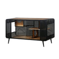 Load image into Gallery viewer, Modern Spacious Cat House Black + Brown by HouseOfZazla
