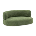 Charger l'image dans la visionneuse de la galerie, Shep 36' Curved Dog Sofa Bed Medium Moss Green Fleeced Teddy by HouseOfZazla
