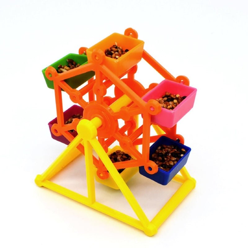 FeatherFun Colorful Windmill Parrot Foraging Toy by For Animals, With Love