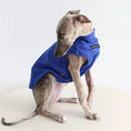 Load image into Gallery viewer, Whippet & Greyhound Spring Vest by SOCKPET, blue rib-knit dog costume
