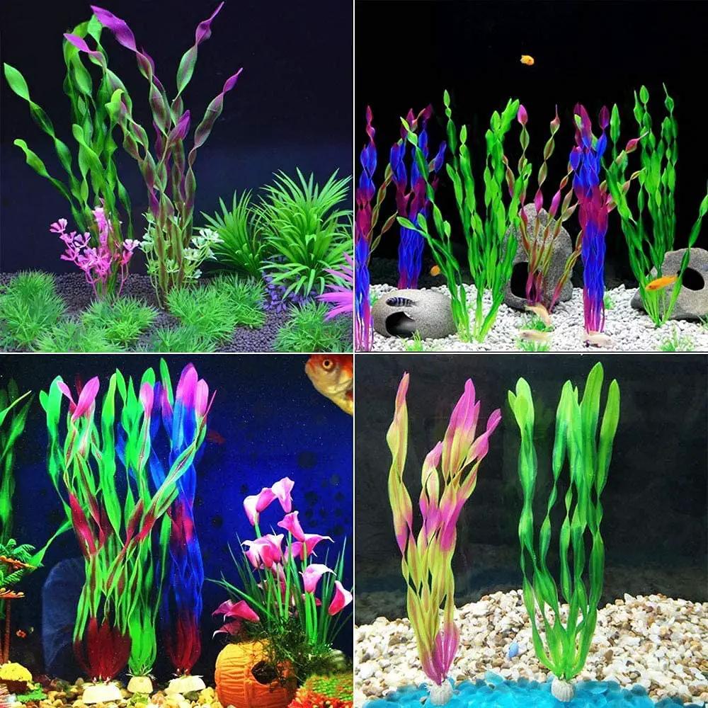 10pcs Artificial Aquarium Plants for Fish Tank Decoration - from For Animals, With Love