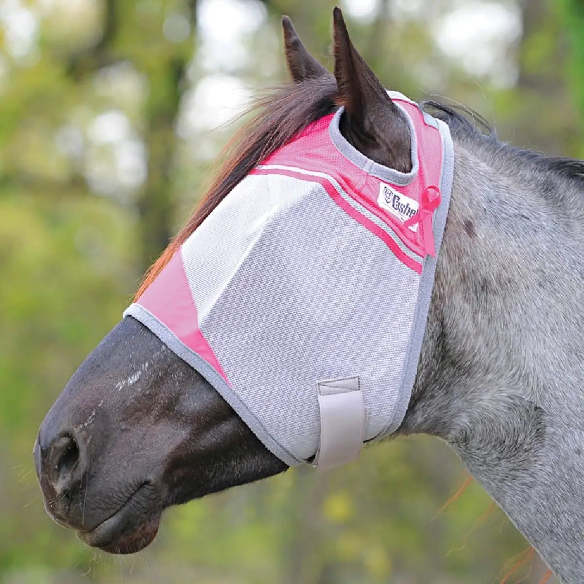 Cashel Crusader Fly Mask for Breast Cancer Research Pink Arabian - from For Animals, With Love