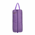 Load image into Gallery viewer, Tabelo Premium Halter/Bridle Bag in purple nylon with embroidery.
