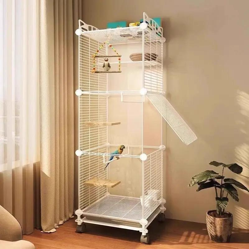 LuxeLife Modern ClearView Rolling Bird Cage With Transparent Acrylic Paneling Plus Wheels by Sell My Stuff