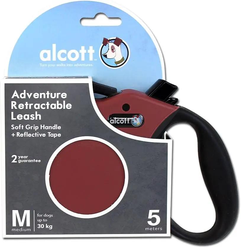 Alcott Adventure Retractable Belt Leash With Reflective Stitching by The Family Pet