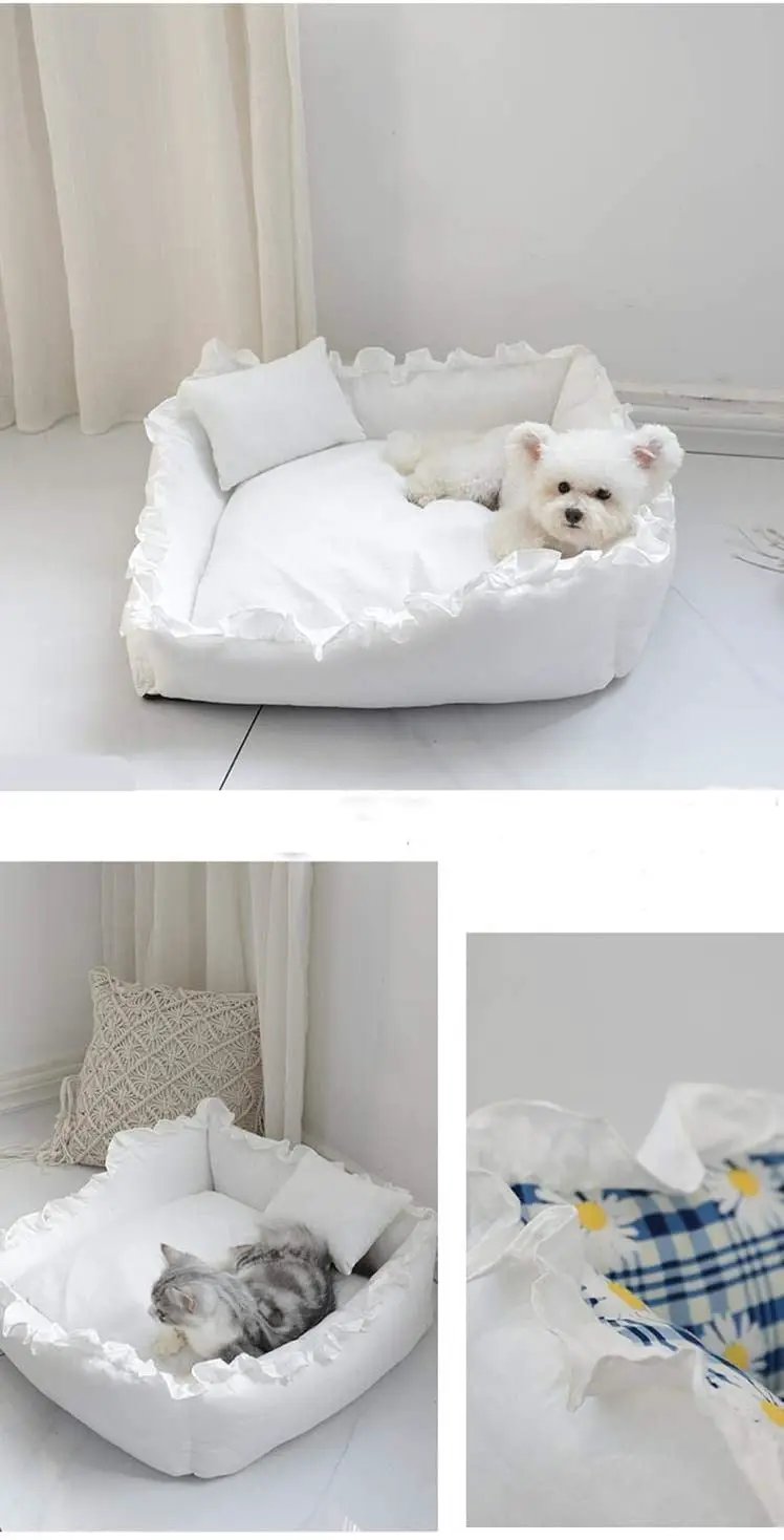 Princess Cozy Plush Wrap Dog Bed Sofa Ultra Soft For Small Dogs Cats by Furr Baby Gifts
