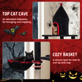 Charger l'image dans la visionneuse de la galerie, 63-Inch Gothic Cat Tree with condo and top cave for 20+ lb cats, DirectDeals
