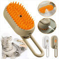 Charger l'image dans la visionneuse de la galerie, PurePet 3-in-1 Electric Pet Brush De-Shedding Self-Cleaning Black by For Animals, With Love

