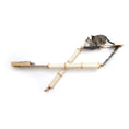 Charger l'image dans la visionneuse de la galerie, The Plateau - Horizontal Cat Scratcher Bed Set, wood frame with sisal-wrapped posts.
