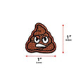 Charger l'image dans la visionneuse de la galerie, Mini Stinky Poop Morale Patch 1X1 Inch High Embroidered Hook Fastener by kiloninerpets
