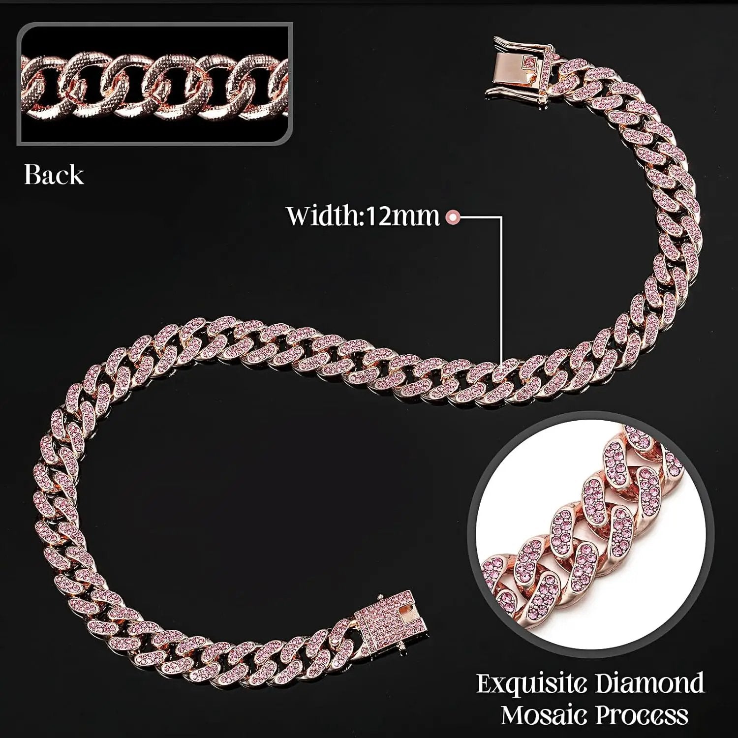ElegantePets Premium Crystal Dog Necklace Metal Chain For All Sizes by Sell My Stuff