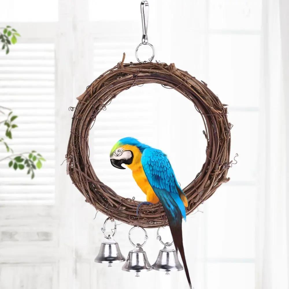 Artisan Natural Rattan Parrot Swing Garden Chair With Hooks by Sell My Stuff