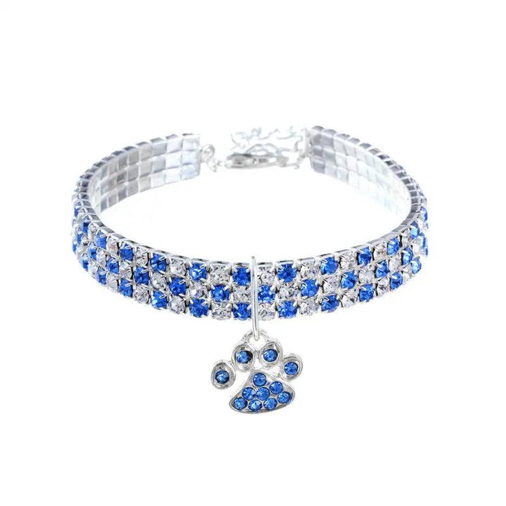 Pet Collar With Diamonds, Mixed-color Cat And Dog Supplies, Cat Claws, Elastic Cat And Dog Necklace Jewelry by My Store