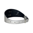 Load image into Gallery viewer, Bracelet, Love Collection by Allysa Payne Beverly Hills, white reptile-embossed leather with buckle closure.
