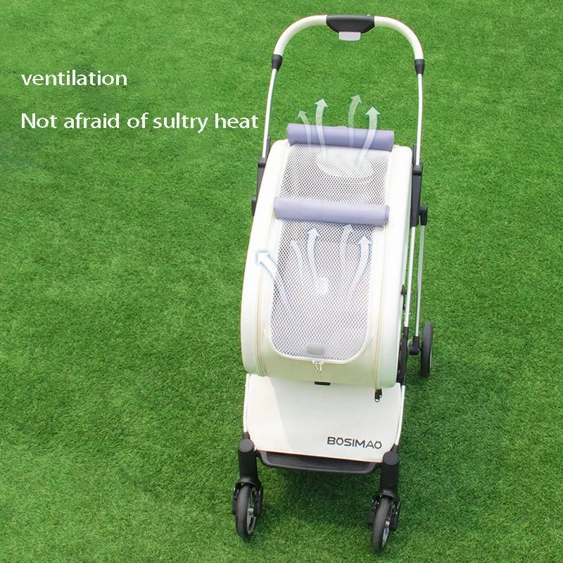 BOSIMAO Foldable Pet Stroller with Detachable Carrier – photo 4