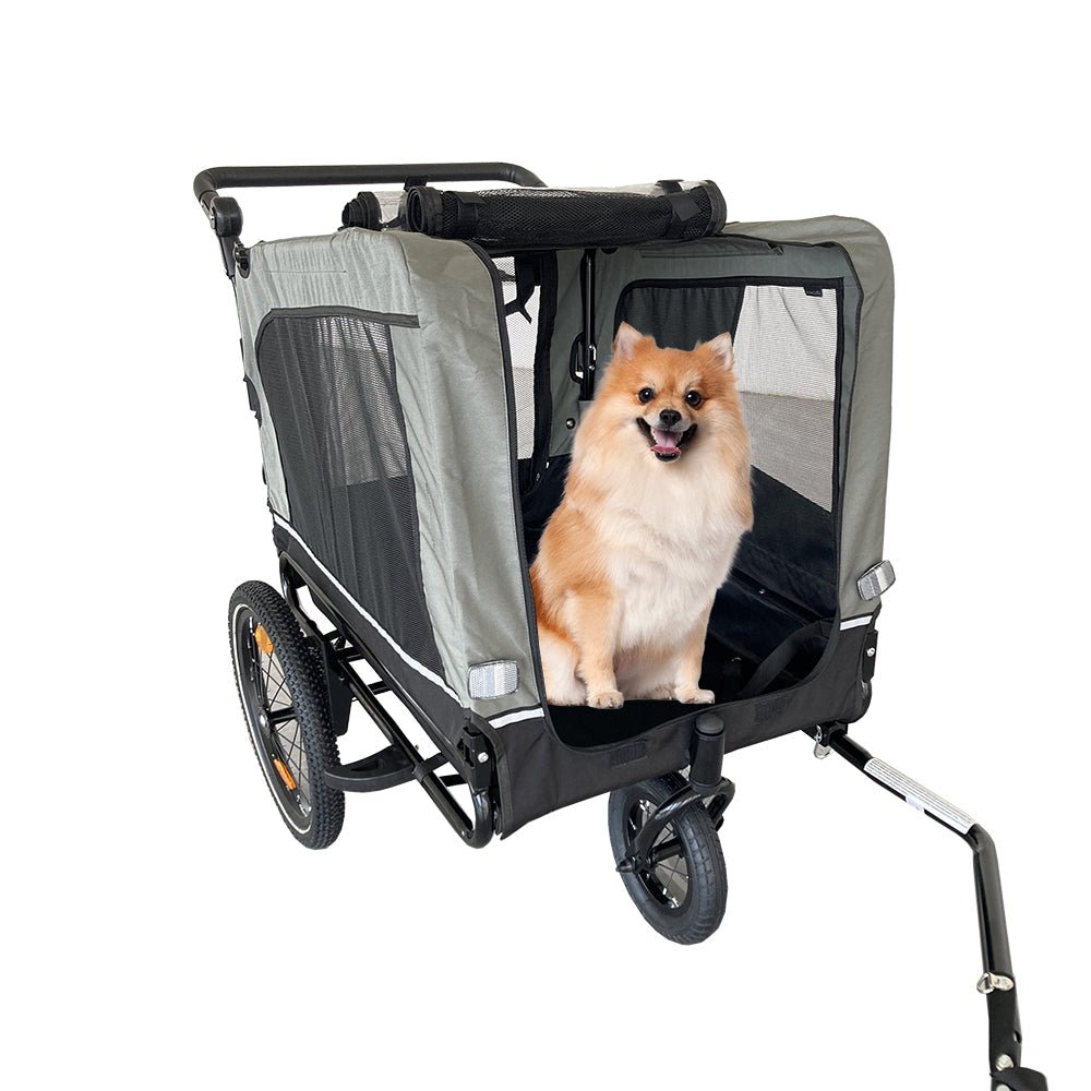 Foldable Dog Bike Trailer &amp; Stroller – photo 3