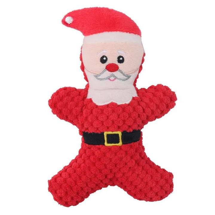 Christmas Plush Dog Toys – Santa, Reindeer, Gingerbread &amp; Donut – photo 10