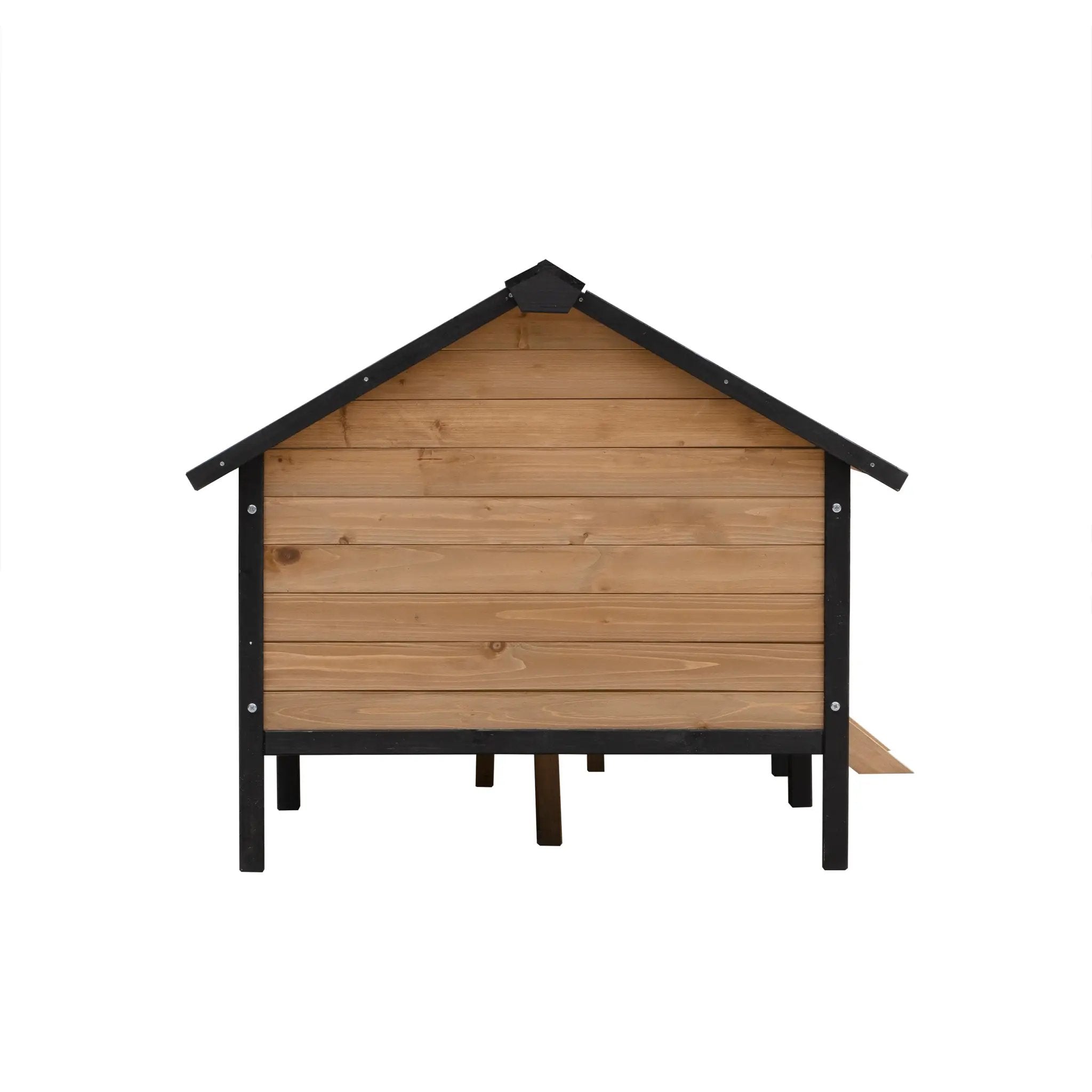 Outdoor Large Wooden Cabin House Style Dog Kennel with Porch by HouseOfZazla