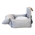 Load image into Gallery viewer, Outbound Travel Portable Car Pet Nest by Sell My Stuff, light gray fabric car crate.
