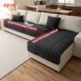 Load image into Gallery viewer, L-shaped couch cover by topspet; 2pcs black quilted heavy-duty waterproof dog sofa protector
