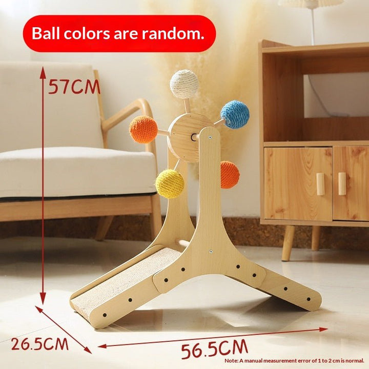 Large Ferris-wheel scratcher dimension chart
