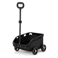 Charger l'image dans la visionneuse de la galerie, Pet stroller by Pet Zen, small black foldable cart with four wheels
