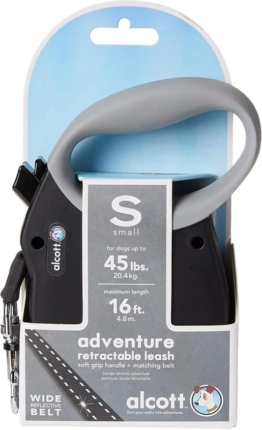 Alcott Adventure Retractable Belt Leash With Reflective Stitching by The Family Pet
