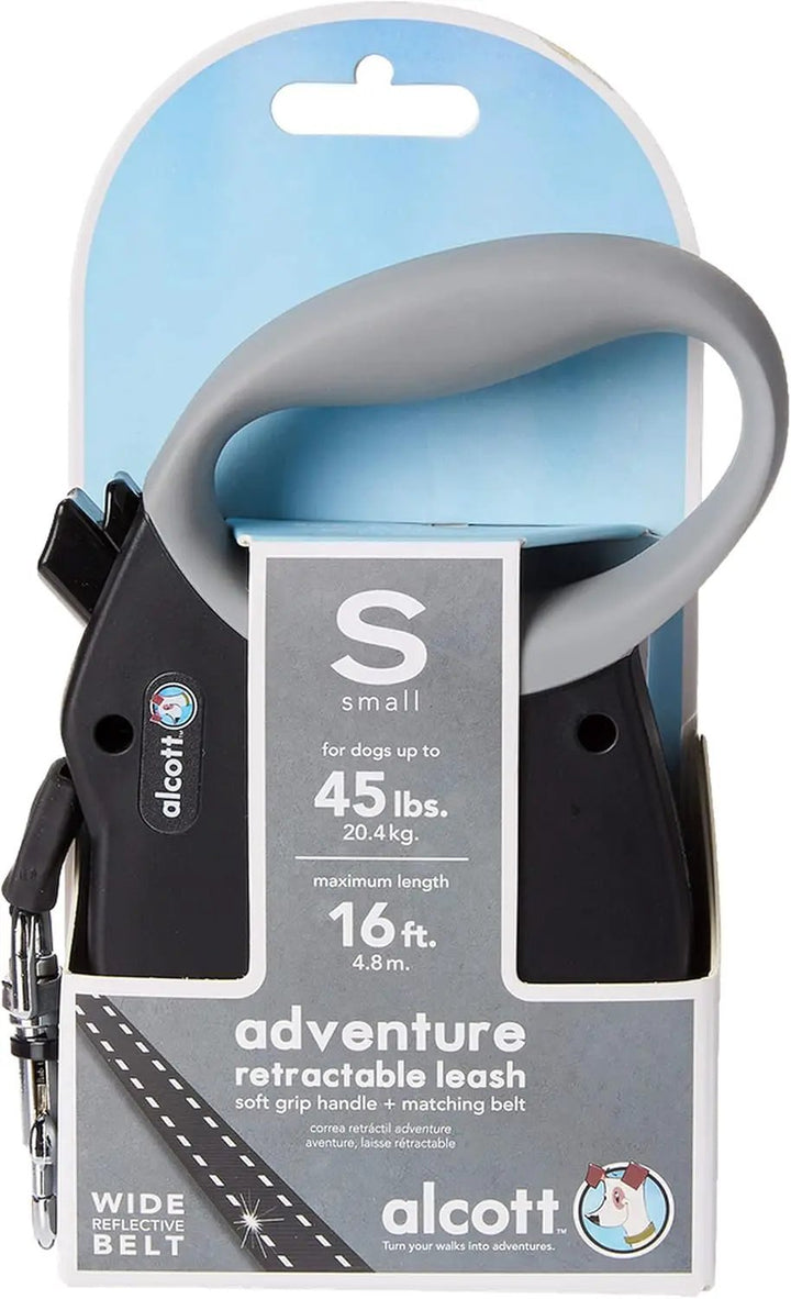 Alcott Adventure Retractable Belt Leash With Reflective Stitching by The Family Pet