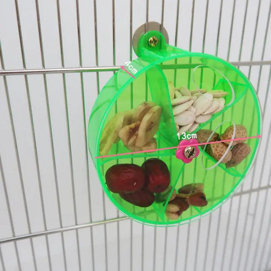 Parrot Supplies Premium Acrylic Foraging Wind Wheel Toy Green 25cm by Sell My Stuff