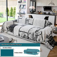 Load image into Gallery viewer, Luxury pet sofa cover by topspet; white with bold black abstract pattern, non-slip and machine washable.
