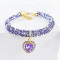 Bild in Galerie-Betrachter laden, Cat Collar Heart Jewel Pendant Party Reflex Rhinestone Necklace by My Store
