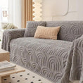 Load image into Gallery viewer, Luxurious Four Seasons Jacquard Slipcover for sofa, grey waterproof fabric by topspet
