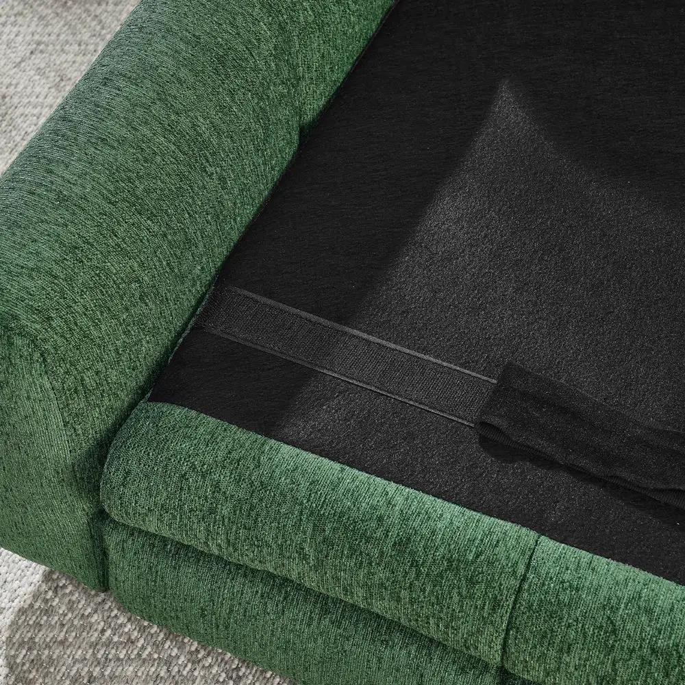 Soft and Comfortable Pet Bed for Big and Oversized Dogs - Olive Green by HouseOfZazla