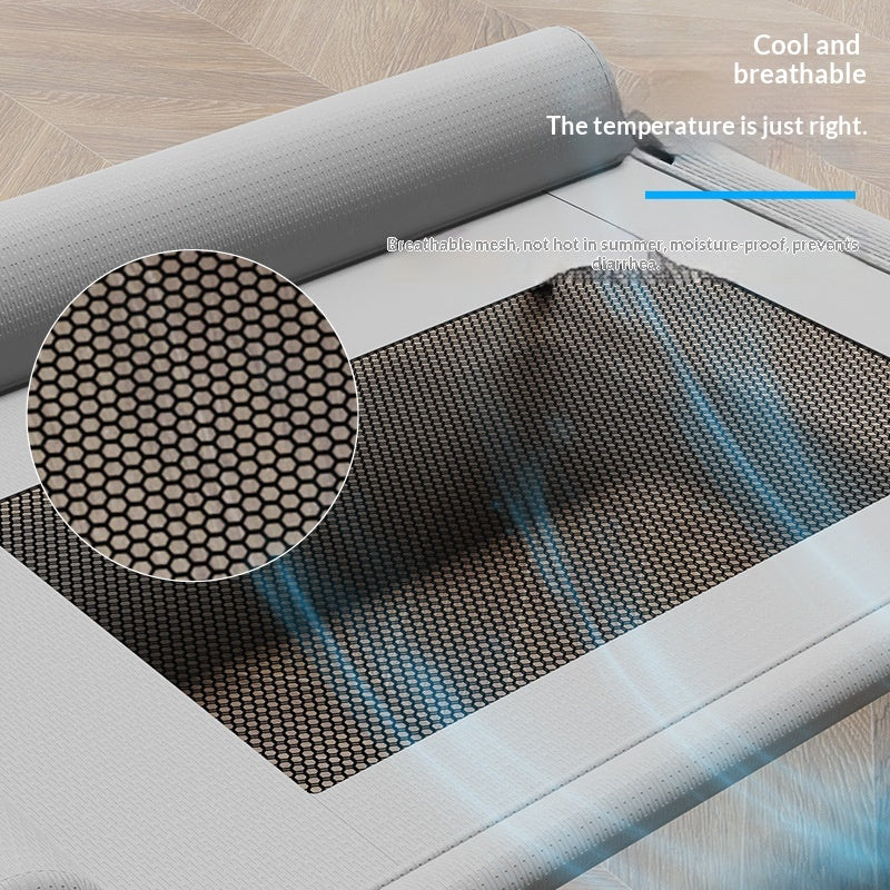 Mesh center detail with supplier ventilation graphic