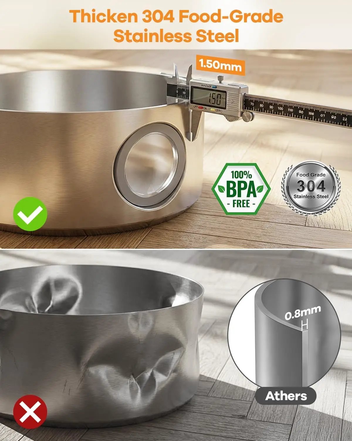 Wireless Dog Water Fountain Stainless Steel 3.4Gal Large Pet Fountain by Wags & Whiskers Pet Supply