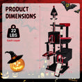 Load image into Gallery viewer, 75-Inch Gothic Cat Tree with 2 Condos and Top Perch for Large Cats, DirectDeals
