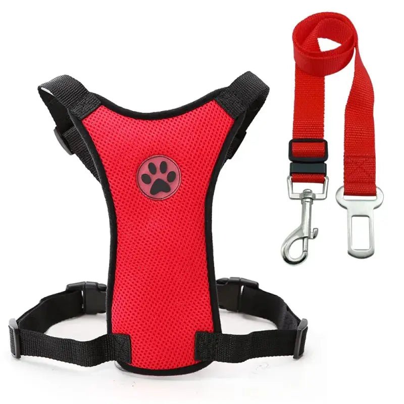 Dog Supplies Breathable Mesh Chest Strap Car Safety Harness Vest by For Animals, With Love