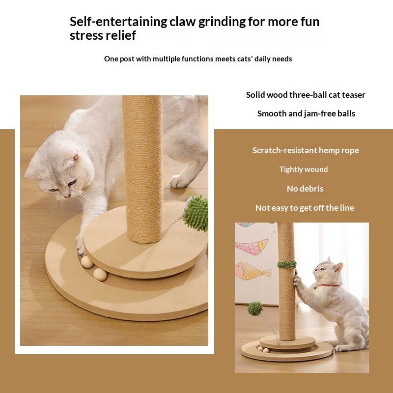 Scratching rope and ball-track base features