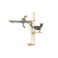 Bild in Galerie-Betrachter laden, The Crow's Nest wall cat scratcher condo with hammock by Catastrophic Creations; sisal rope post and wooden platforms.
