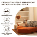 Load image into Gallery viewer, Wooden pet bed for cats and dogs with an orange cushion by Home Furnishers.
