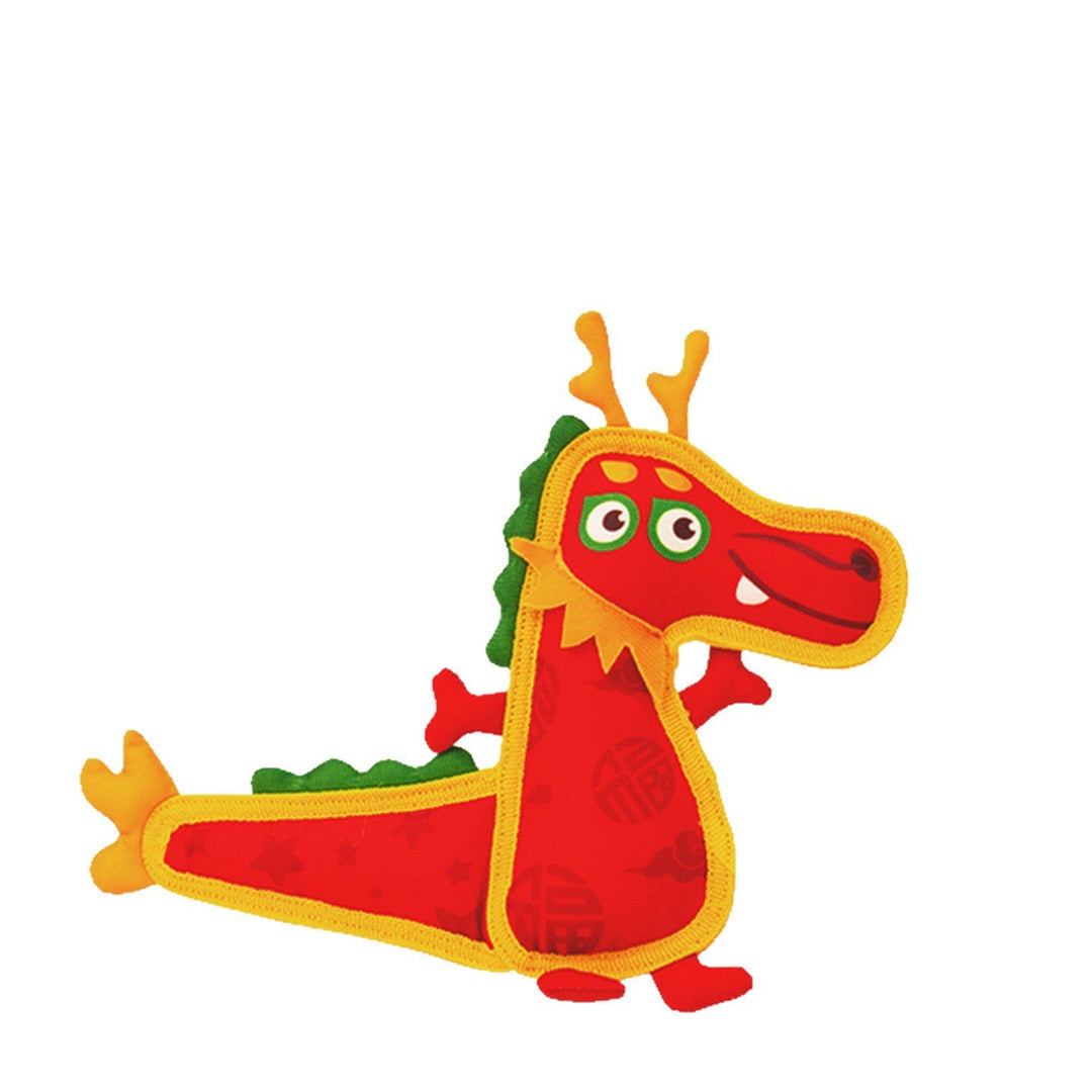 1pawspace Dopaminosaurus Squeaky Oxford Dog Toy – Dragon or Chameleon