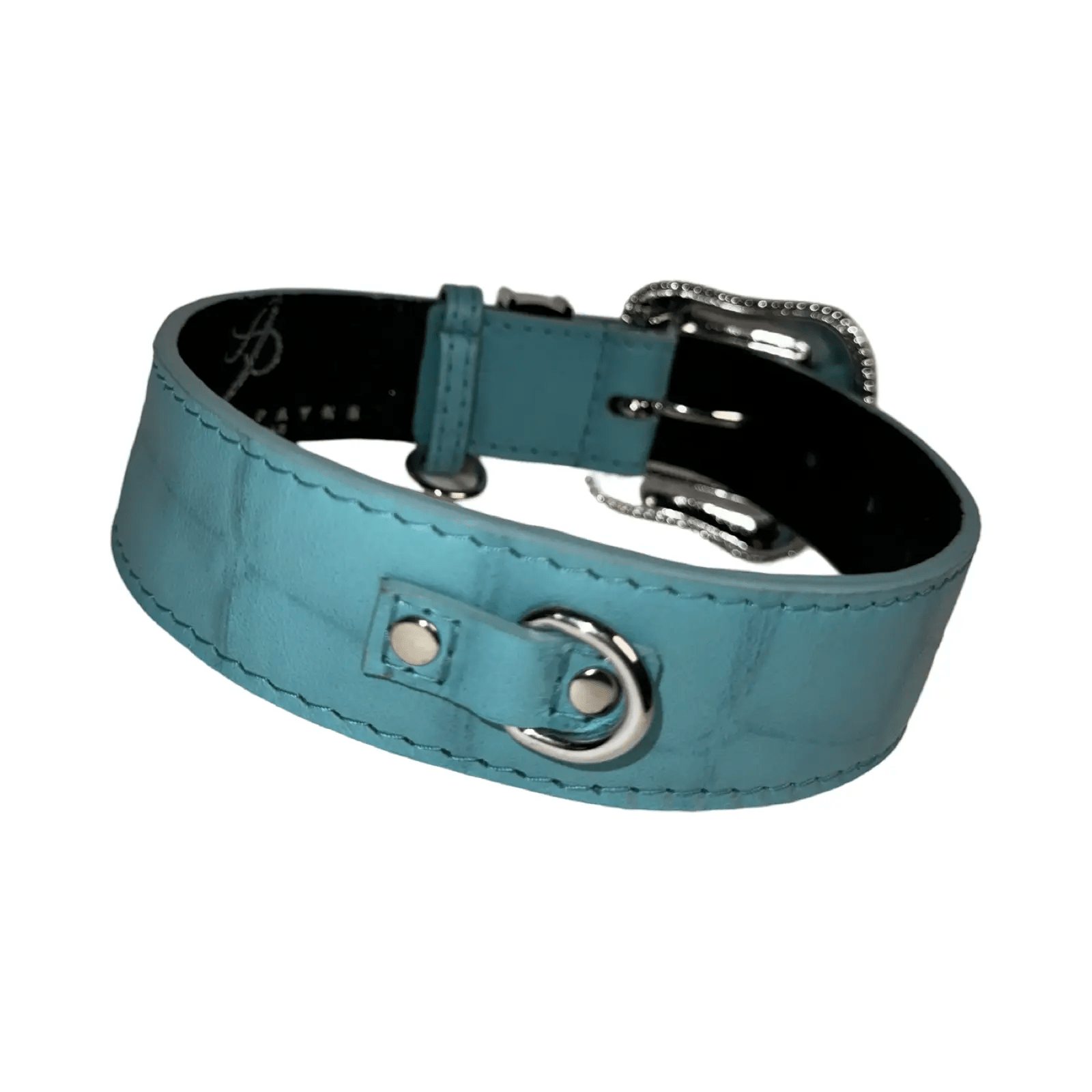 Tiffany Collection Turquoise Embossed Collar by Allysa Payne Beverly Hills