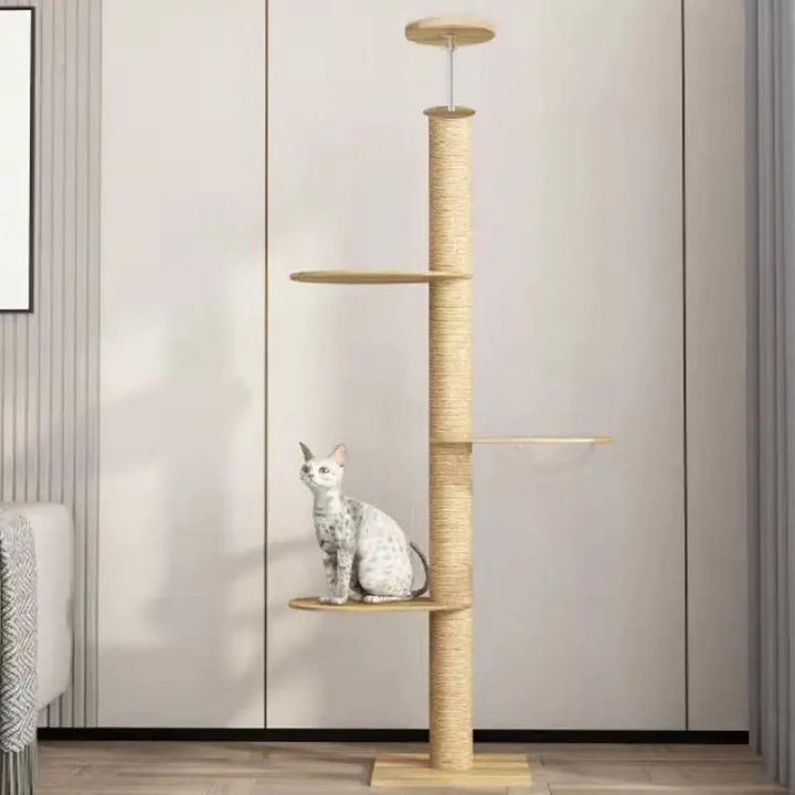 Solid Wood Column Cat Climbing Frame Modular Multi Level Tower by Sell My Stuff